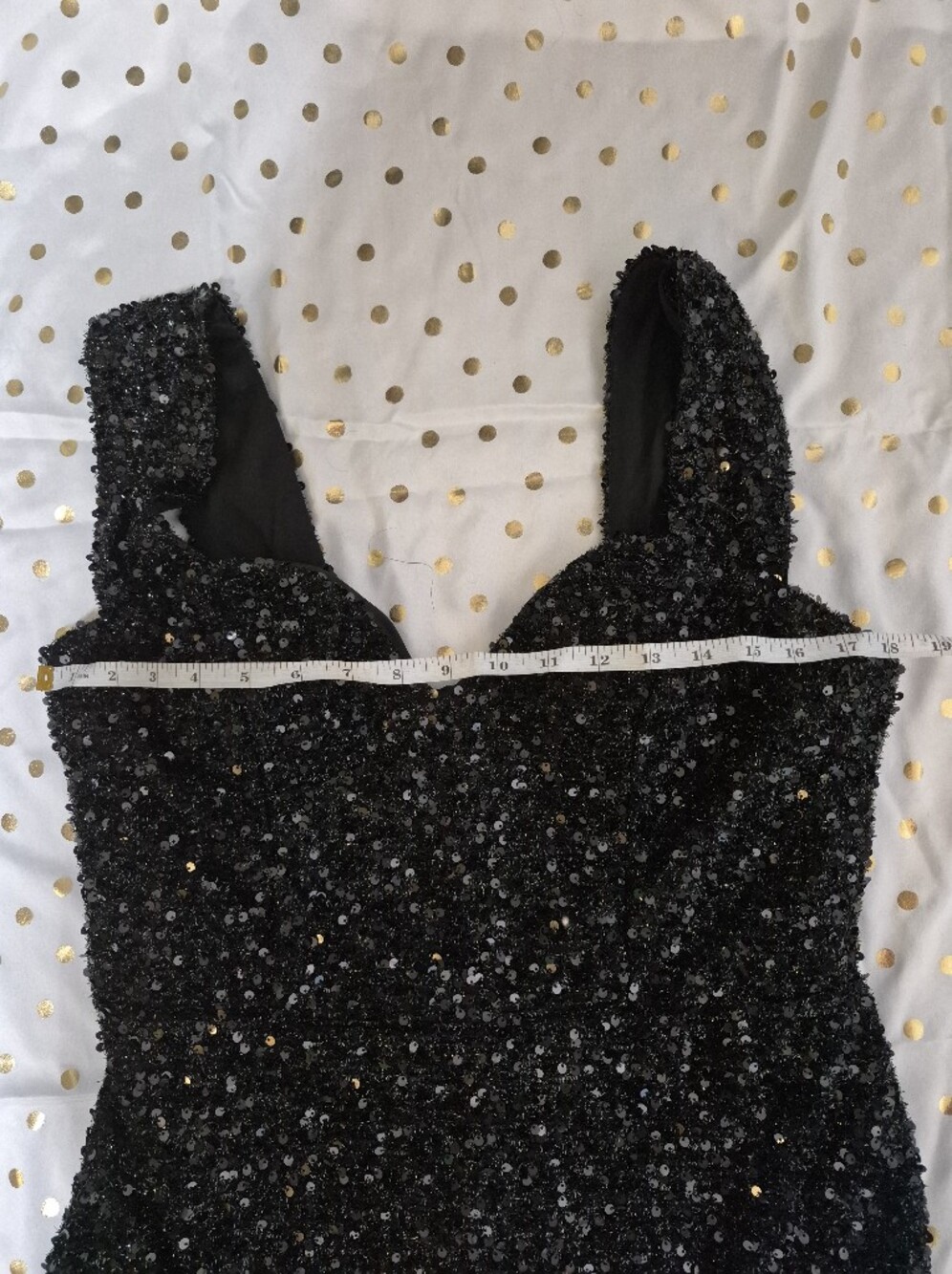 Black Sequin Mermaid Evening Dress - Picture 11 of 14